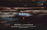 MSPL Limited - Baldotabaldota.co.in/wp-content/uploads/2018/04/MSPL... · Pellets plant in Koppal District Bearing in mind, the environmental and business sustainability, we at MSPL