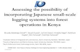 Assessing the possibility of incorporating Japanese small-scale … · 2016-09-18 · Assessing the possibility of incorporating Japanese small-scale logging systems into forest operations