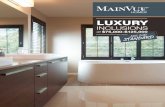 Oversized front entry door - MainVue European frameless cabinets with double overlay doors, unique rift