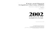 Farm and Ranch Irrigation Survey (2003) - Cornell …usda.mannlib.cornell.edu/usda/AgCensusImages/2002/02/06...2002/02/06  · Farm and Ranch Irrigation Survey (2003) Volume 3, Special