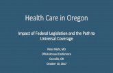 Health Care Coverage in Oregon · Health Care for All-Oregon is a nonprofit organization dedicated to single-payer health care reform in Oregon and the greater United States. We are