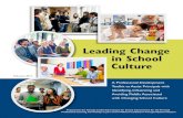 Leading Change in School Culture - GLISIglisi.org/wp...2-Leading-Change-in-School-Culture-2...ii Leading Change in School Culture Draft 2.2015 Acknowledgements This resource was prepared