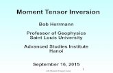 Moment Tensor Inversion - Iris Data Services, Inc. · 2016-10-13 · Get earthquake location Get waveforms and calibration information from a data center Remove the instrument response