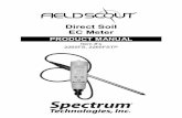 Direct Soil EC Meter - Spectrum Technologiesmin_EC_s… · It can measure liquid EC (water or nutrient solutions) or in -situ soil salinity. The probe automatically compensates for