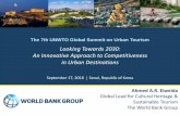 Looking Towards 2030: An Innovative Approach to ... · World Bank’s Support to Tourism to Achieve the Twin Goals The World Bank has 146 projects focusing on tourism representing