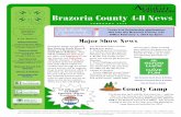 Brazoria County 4-H News - Texas A&M AgriLife · Competition April 16th. February 2nd at 7pm February 9th at 7pm February 16th at 7pm ... Sunday and receive 100 % of their sales OR