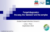 Fungal diagnostics: the easy, the ‘standard’ and the complex...Fungal diagnostics: the easy, the ‘standard’ and the complex Guillermo García-Effron Lima –Perú September
