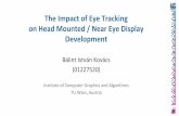 The Impact of Eye Tracking on Head Mounted / Near Eye ...€¦ · Thank You for your Attention! Referenced Papers: [Duchowski 2007] Duchowski, Andrew T. "Eye tracking methodology."Theory