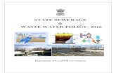 DRAFT WASTE WATER POLICY- RAJASTHANlsg.urban.rajasthan.gov.in/content/dam/raj/udh/lsgs/lsg-jaipur/pdf/... · ‘State Sewerage and Waste Water Policy -2016’. This policy, the first