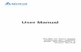 User Manual - Delta Electronics Manual... · 435 7.4 μs 440 7.3 μs 445 7.3 μs 450 7.2 μs 455 7.1 μs 460 7 μs 465 6.9 μs 470 6.9 μs 475 6.8 μs 480 6.7 μs 485 6.7 μs 490