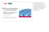 Silicone Sealants in Construction silicone sealants and related silicone coatings for the construction