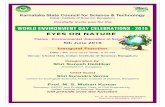 WORLD ENVIRONMENT DAY CELEBRATIONS - 2015...WORLD ENVIRONMENT DAY CELEBRATIONS - 2015 EYES ON NATURE Theme : Environmental Education in Schools Date: 5th June 2015 9.00 AM – 9:30