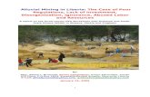 Alluvial Mining in Liberia: The Case of Poor … facing Alluvial... · Web viewAlluvial Mining in Liberia: The Case of Poor Regulations, Lack of Investment, Disorganization, Ignorance,