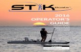 2016 OPERATOR’S GUIDE · 2018-09-09 · 2016 OPERATOR’S GUIDE Includes Safety, Watercraft and Maintenance Information! WARNING Read this guide thoroughly. ... motorized watercrafts