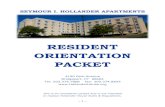 RESIDENT ORIENTATION PACKET...RESIDENT ORIENTATION PACKET 4190 Park Avenue Bridgeport, CT 06604 Tel: 203.374.7868 fax: 203.374.8643 This is an orientation packet and is not intended