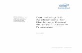 Optimizing 3D Applications for Platforms Based on …...Document Number: 323644-001 Optimizing 3D Applications for Platforms Based on Intel® Atom Processor March 2010 White Paper