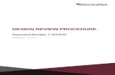 DESIGN REVIEW PROCEDURE - ElectraNet...Review (DFDR), Critical Design Review (CDR) and Final Design Review (FDR) are listed in Appendix A Design Review Drawings 3.2 Design Review Record