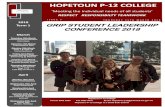 HOPETOUN P 12 OLLEGE€¦ · at the Memorial Hall promises to be a glittering affair when the students are formally presented to the Official Party then dance the night away in celebration.