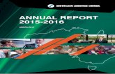 ANNUAL REPORT 2015-2016 - Australian Logistics Councilaustlogistics.com.au/wp-content/uploads/2016/03/ALC-Annual-Repor… · 6 ANNUAL REPORT 2015 - 2016 ABOUT US The Australian Logistics