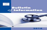 BulletinBulletin 2016 of Information A Joint Program of the Federation of State Medical Boards of the United States, Inc., and the National Board of Medical Examiners®, students and