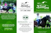 517.546.3950 Therapeutic Horseback Riding Equestrian... · to guide the horse to move in a specific direction. SELF-DISCIPLINE: Riders must follow instruction to perform various exercises.