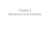 Chapter 6 Momentum and Collisions - East Tennessee State ...faculty.etsu.edu/espino/courses/GP1/ch6notes.pdf · Chapter 6 Momentum and Collisions. Examples. 4. Impulse – Momentum