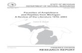 Parasites of amphibians and reptiles from Michigan: A ...Parasites of Amphibians and Reptiles from Michigan: A Review of the Literature 1916–2003 ... Parasites of Amphibians and