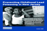 Advocates and State Government Working …...Preventing Childhood Lead Poisoning in New Jersey: Advocates and State Government Working Together to Increase the Lead Screening of Children
