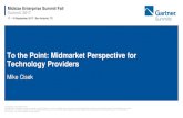 To the Point: Midmarket Perspective for Technology Providers · Why would you be willing to invest in technology products or services from small or emerging providers? Emerging Providers