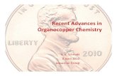 Organocopper Chemistry - Alexanian Lab | Homealexanian.chem.unc.edu/img/Seminars/ValLitSeminar.pdf · Organocopper reagents are an indispensible part of the Organic Chemist’s Toolbox