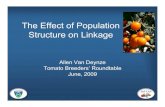 The Effect of Population Structure on Linkagesolcap.msu.edu/s/04_TBRT_Popn_structure_v2_0.pdf¾Linkage Disequilibrium or Gametic Phase Disequilibrium • Non random association of