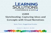 LS304 Sketchnoting: Capturing Ideas and Concepts …...Sketchnoting is a form of Visual Writing by expressing ideas, concepts, and important thoughts in a meaningful flow by listening,