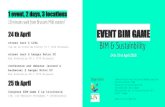 EVENT BIM GAME - Datacomp€¦ · EVENT BIM GAME 24 & 25 th April 2019 1 event, 2 days, 3 locations ... 09.15 - 09.30 BIM GAME PROJECT PRESENTATION: learning with BIM by Lionel Croissant