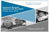 School Board Approved Budget - fcps...The Approved Budget document’s format presents the school division’s budget and pertinent information in an organized and comprehensive document