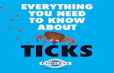 TICKS… · • Trim shrubs and do not allow plantings to become overgrown. • Remove ground cover plantings around the home as well as leaf debris. • Control rodents and deer