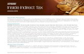 Inside Indirect Tax · Inside Indirect Tax is produced on a monthly basis as developments occur. We look forward to hearing your feedback to help us in providing you with the most