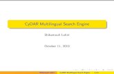 CyDAR Multilingual Search Engine - web.eecs.umich.eduweb.eecs.umich.edu/~lahiri/(PPT 5 on October 11...Each search result corresponds to a page of the original document. For example,