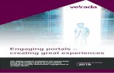 Engaging portals – creating great experiences...Engaging portals – creating great experiences A whitepaper by Velrada 2019 The digital modern workplace has grown from being technology-centric