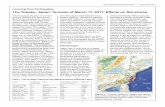 The Tohoku, Japan, Tsunami of March 11, 2011: Effects on ... · On March 11, 2011, at 2:46 p.m., the Mw 9.0 subduction earthquake generated a tsunami of unprecedented height and spatial