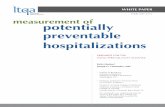 Measurement of potentially preventable hospitalizations...They thought older people would not have problems accessing ambulatory medical care because older people had Medicare. Thus,