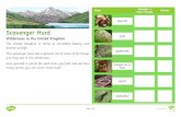 Scavenger Hunt - Amazon Web Services · Scavenger Hunt Wilderness in the United Kingdom The United Kingdom is home to incredible beauty and diverse wildlife. This scavenger hunt has