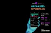 RESCHEDULE APPOINTMENTS QUICK GUIDES · BOOK APPOINTMENTS IN ADVANCE Select an account Select ‘Make New Appointment’ Select a Healthcare Institution Note: This service is available