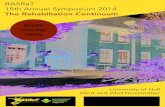 BASRaT 15th Annual Symposium 2014 - Microsoft...BASRaT 15th Annual Symposium 2014 The Rehabiliation Continuum BOOK ONLINE NOW University of Hull 22nd and 23rd Novemeber Exhibitors