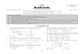 COMPLETE SYLLABUS TEST - 28€¦ · Complete Syllabus Test - 28 28. In an A.C circuit, the current flowing in inductance is I = 5sin(100t– 2 ) ampere and the potential difference