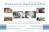 Aurora Sporealis - Department of Plant Pathologyplpa.cfans.umn.edu/.../files/aurora_sporealis2014_bw.pdf · 2015-01-30 · 4 Dear Alumni, Friends, Staff, Students, and Faculty: It