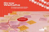 Grow Waitaha€¦ · Grow Waitaha offers reflections on what has been learned, and recommendations to a wide audience of government agencies, funders, providers, communities and the