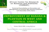 African Center for Research on Bananas and Plantains (CARBAP) · and processing of plantains and bananas are developed. 2. The technologies and innovations on production, conservation