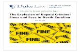 CSJ - Criminal Fines and Fees in NC v.7 · 2020-04-22 · 3 Executive Summary There has been an explosion of debt in our North Carolina criminal courts, much of it that has not been