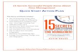 15 Secrets Successful People Know About Time Management ...€¦ · 15 Secrets Successful People Know About Time Management, by New York Times bestselling author, Kevin Kruse, is