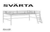 SVÄRTA - IKEA · мебель должна быть постоянно прикреплена к стене. Крепежные средства для крепления к стене